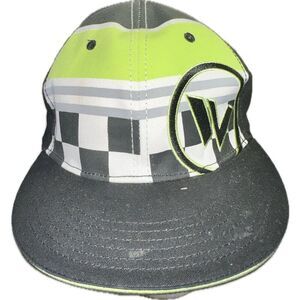 Shaun White Youth Snap Back Adjustable‎ Cap Hat Black White Lime Green Skater